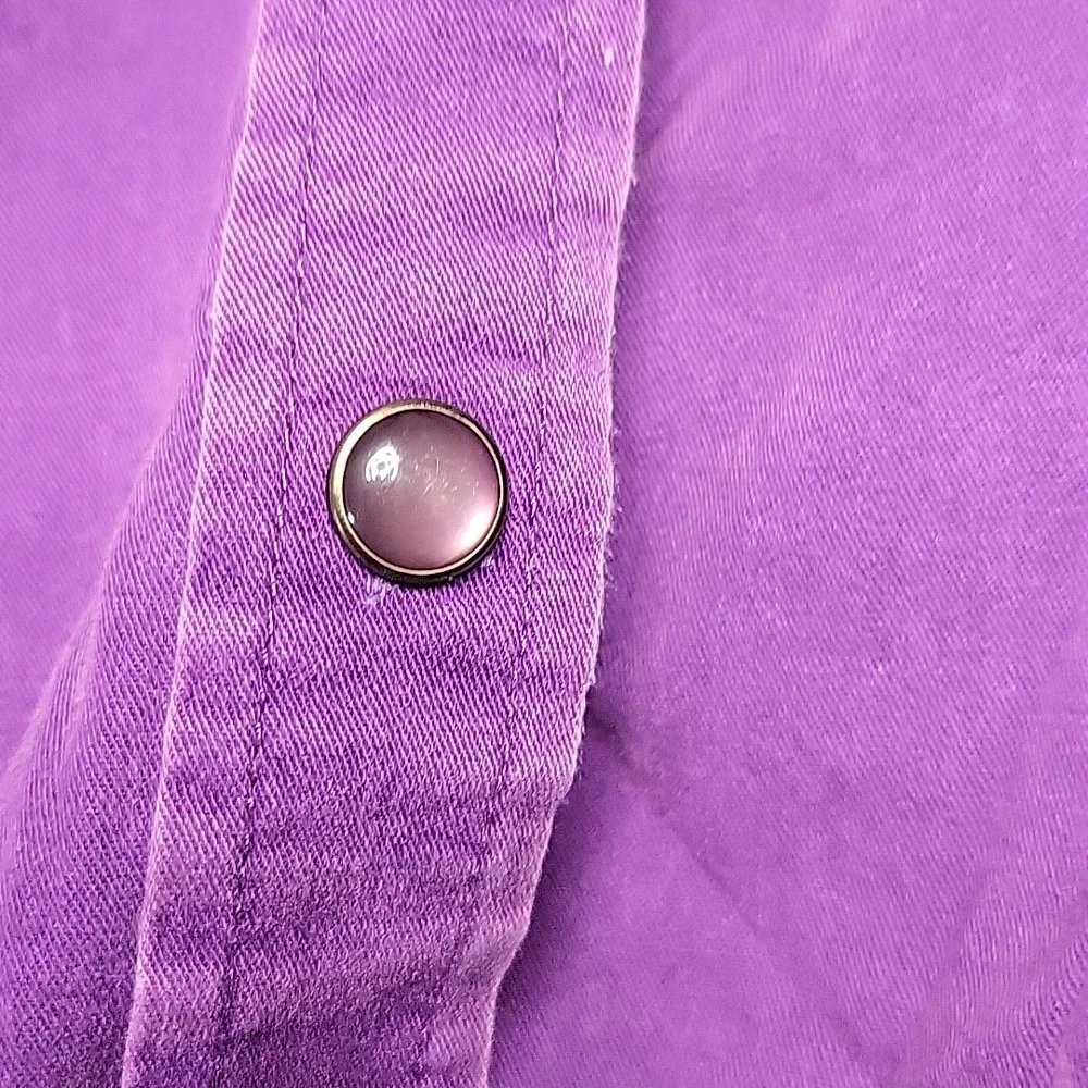 Purple Button-Up Shirt - Picture 3 of 8